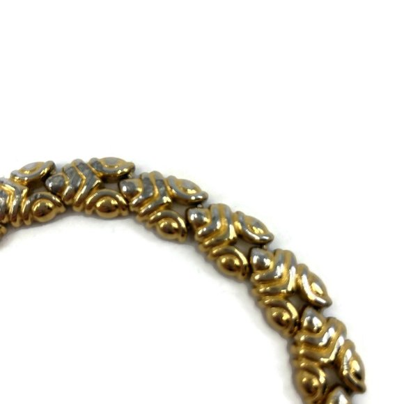 Vintage Gold Tone Monet Link Bracelet 7 1/8" - Picture 4 of 6